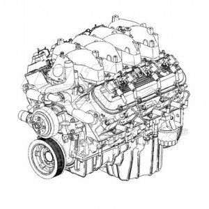 19299576  - 8.1L / 496 Vortec Engine Asm 